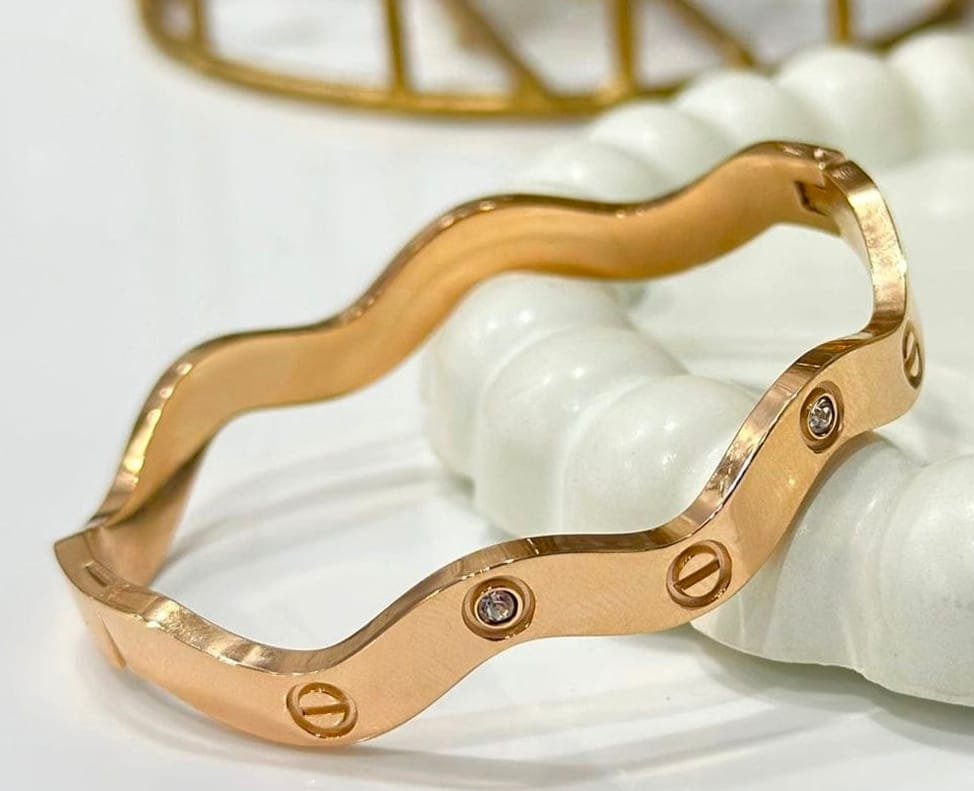 Golden Zigzag Kada